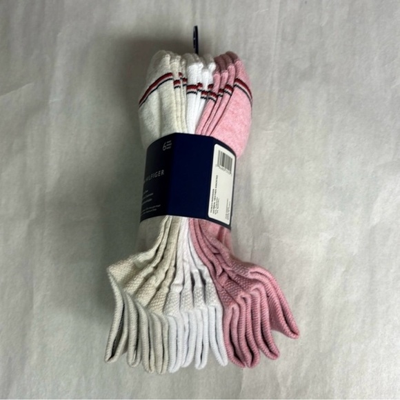 New Tommy Hilfiger Socks Women’s 6 Pair Multicolor Cushion No Show Activewear - Picture 5 of 14